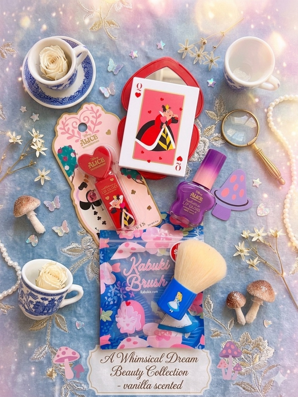 Disney Alice in Wonderland Makeup Beauty Bundle | NWT | Set of 4